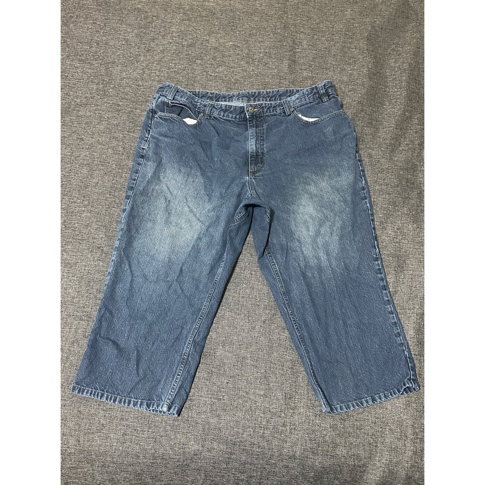 Duluth Trading Co Men's 42x26 Blue Jeans Denim Work Pants Straight Leg